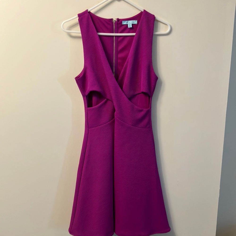 Feminine plum colored dress